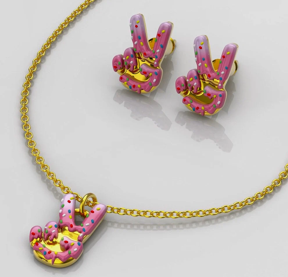 Pack Pendientes y Collar Artadona - Bañado en Oro 18K - Image 8