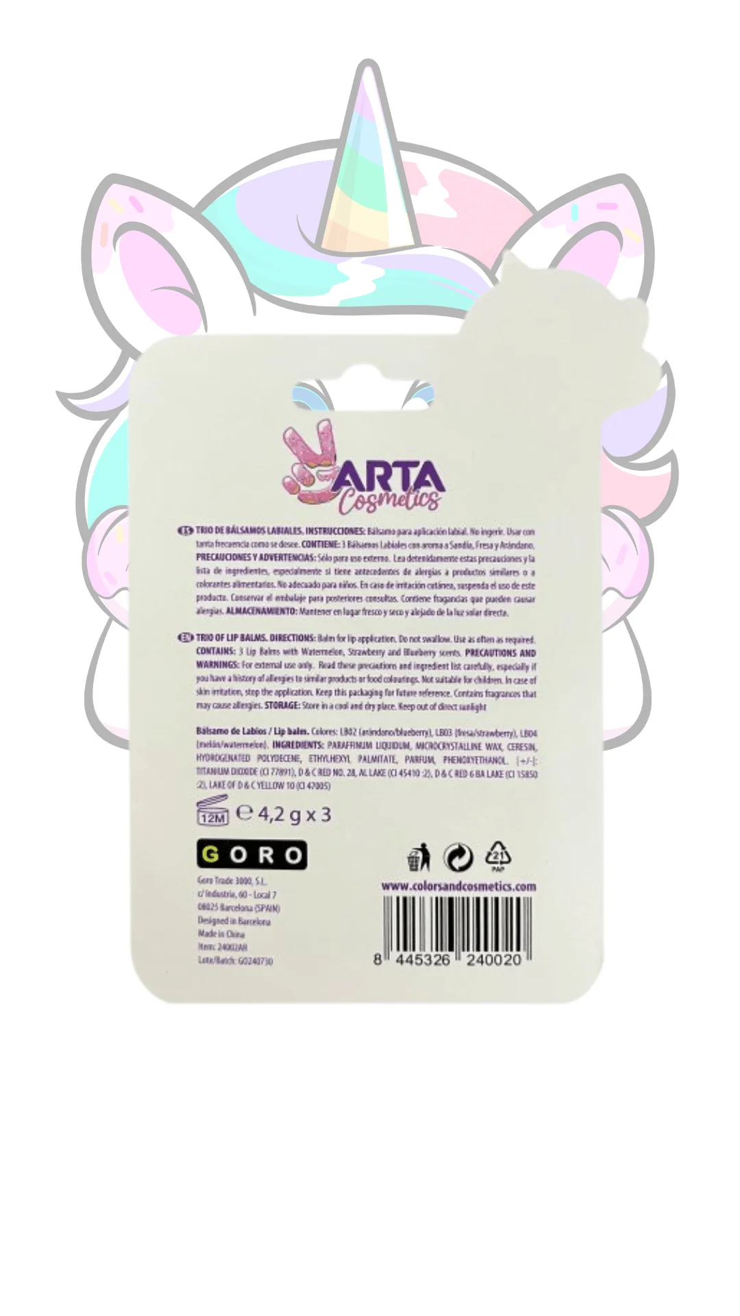 Set Bálsamos Labiales - Arta Cosmetics - Image 3