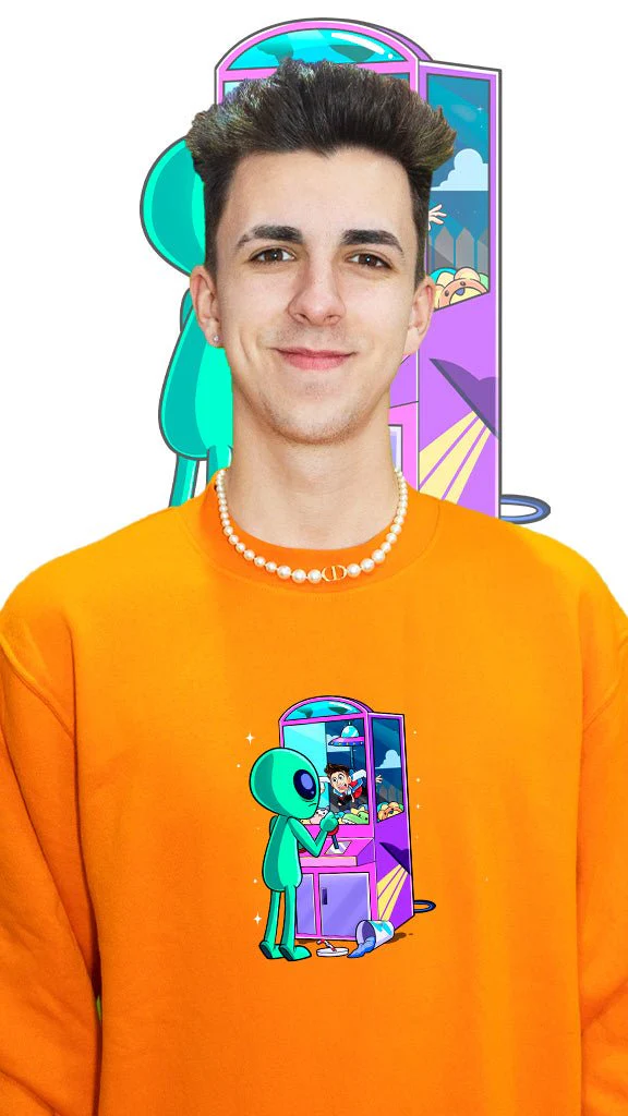 Sudadera sin capucha - Arta Atrapado por el Alien - Image 15