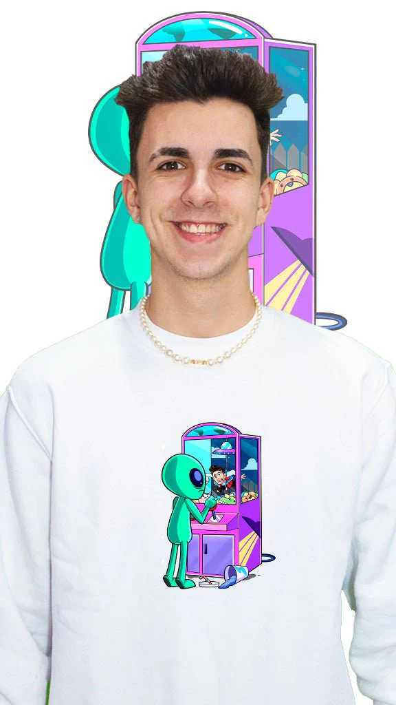 Sudadera sin capucha - Arta Atrapado por el Alien - Image 5