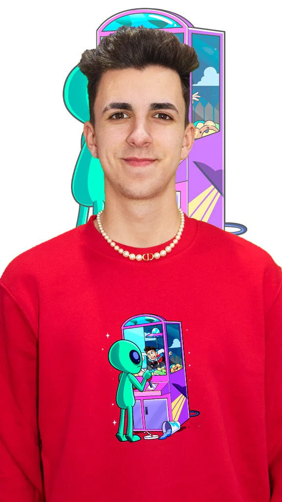 Sudadera sin capucha - Arta Atrapado por el Alien - Image 9